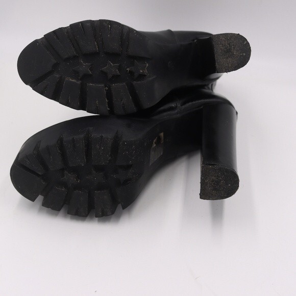 Truffle Collection Groove 12 Black Ultra High Platform Heel Chelsea Boots EU 38 - Picture 7 of 12